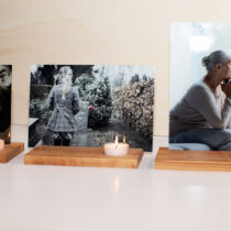 In Loving Memory op echt glas